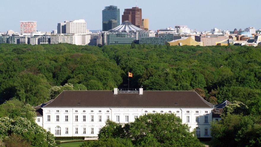 castle Bellevue with view over Berlin castle Bellevue with view over Berlin